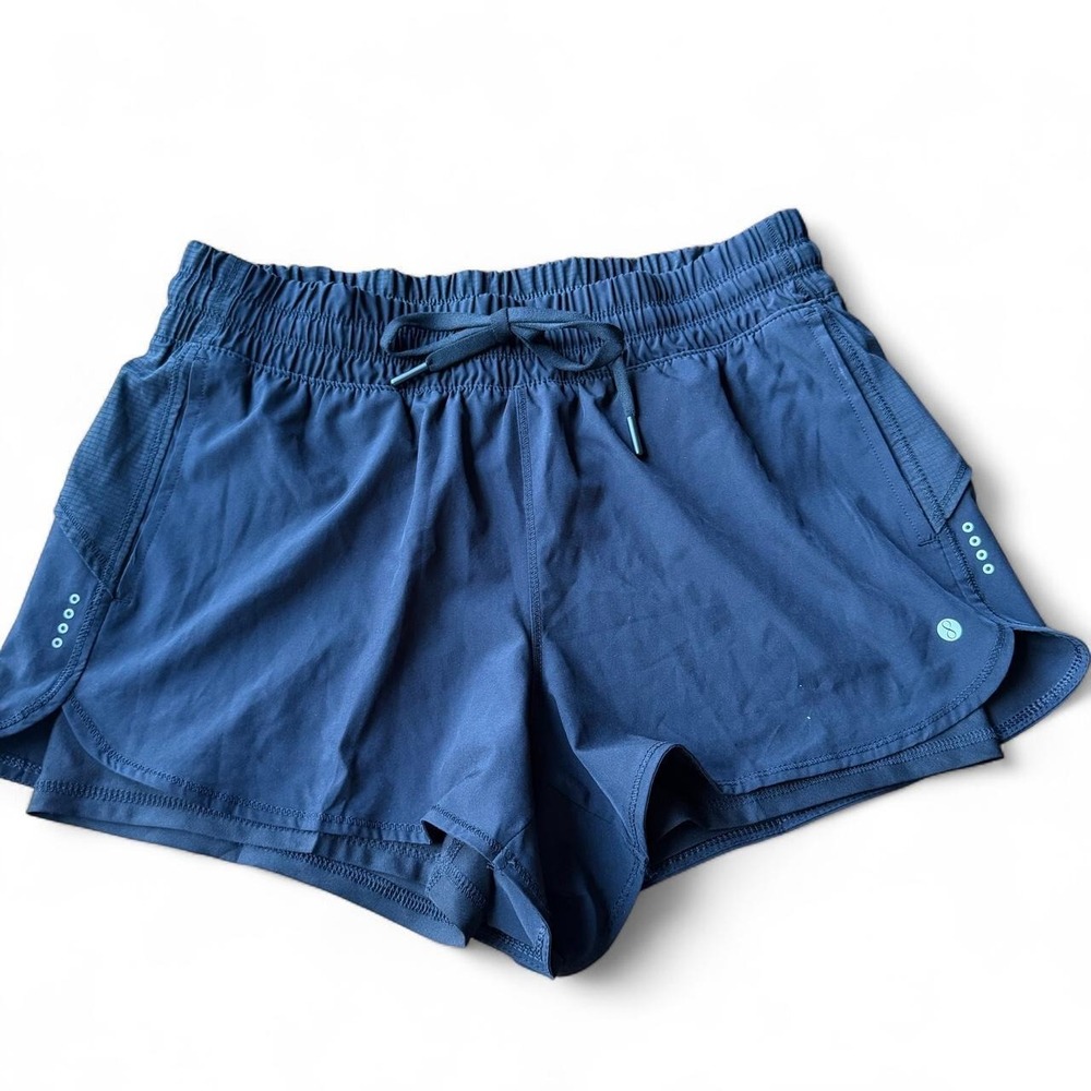 Layers 8 black running shorts with built in bike shorts size medium
